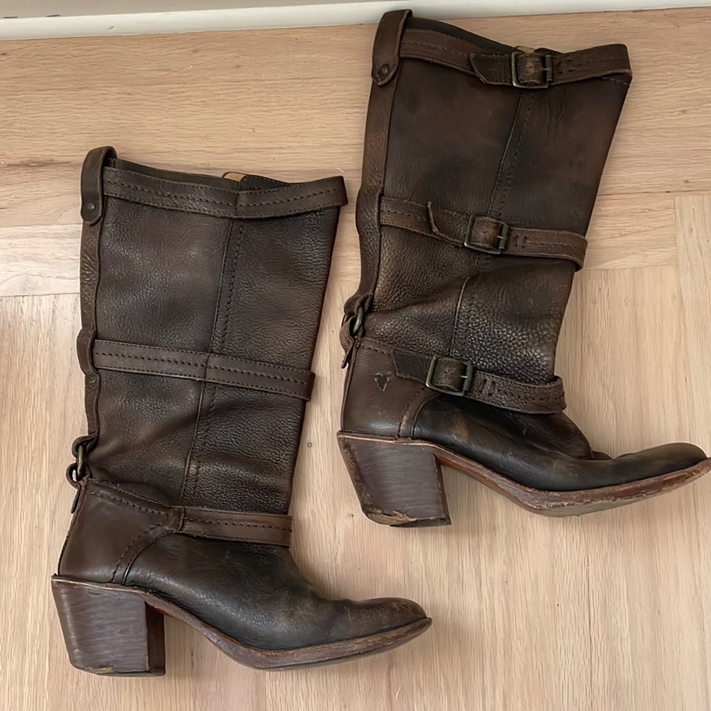 Frye Carmen Strap Boots